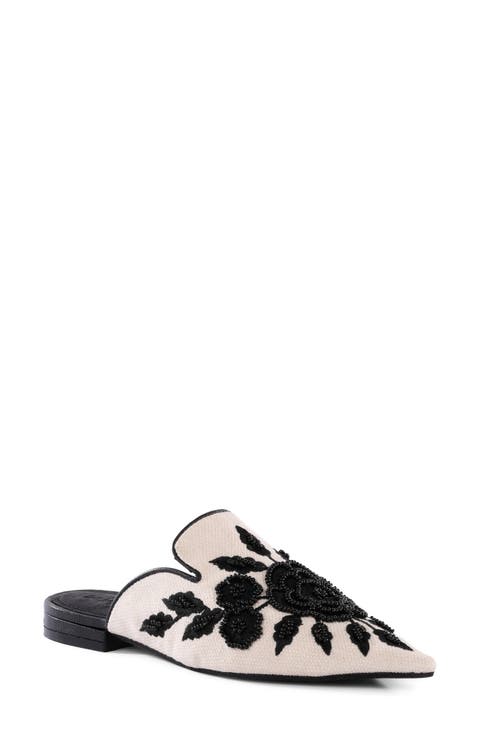 Around the World Pointed Toe Mule