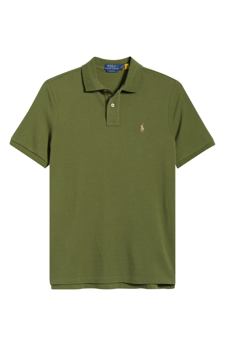 Polo Ralph Lauren The Iconic Cotton Piqué Polo, Alternate, color, Supply Olive