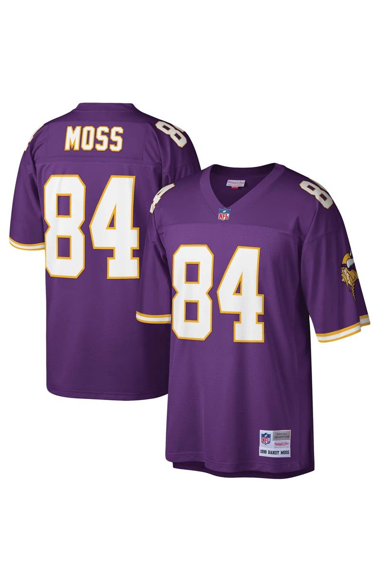 Mitchell & Ness Men's Mitchell & Ness Randy Moss Purple Minnesota Vikings Legacy Replica Jersey, Alternate, color, Purple