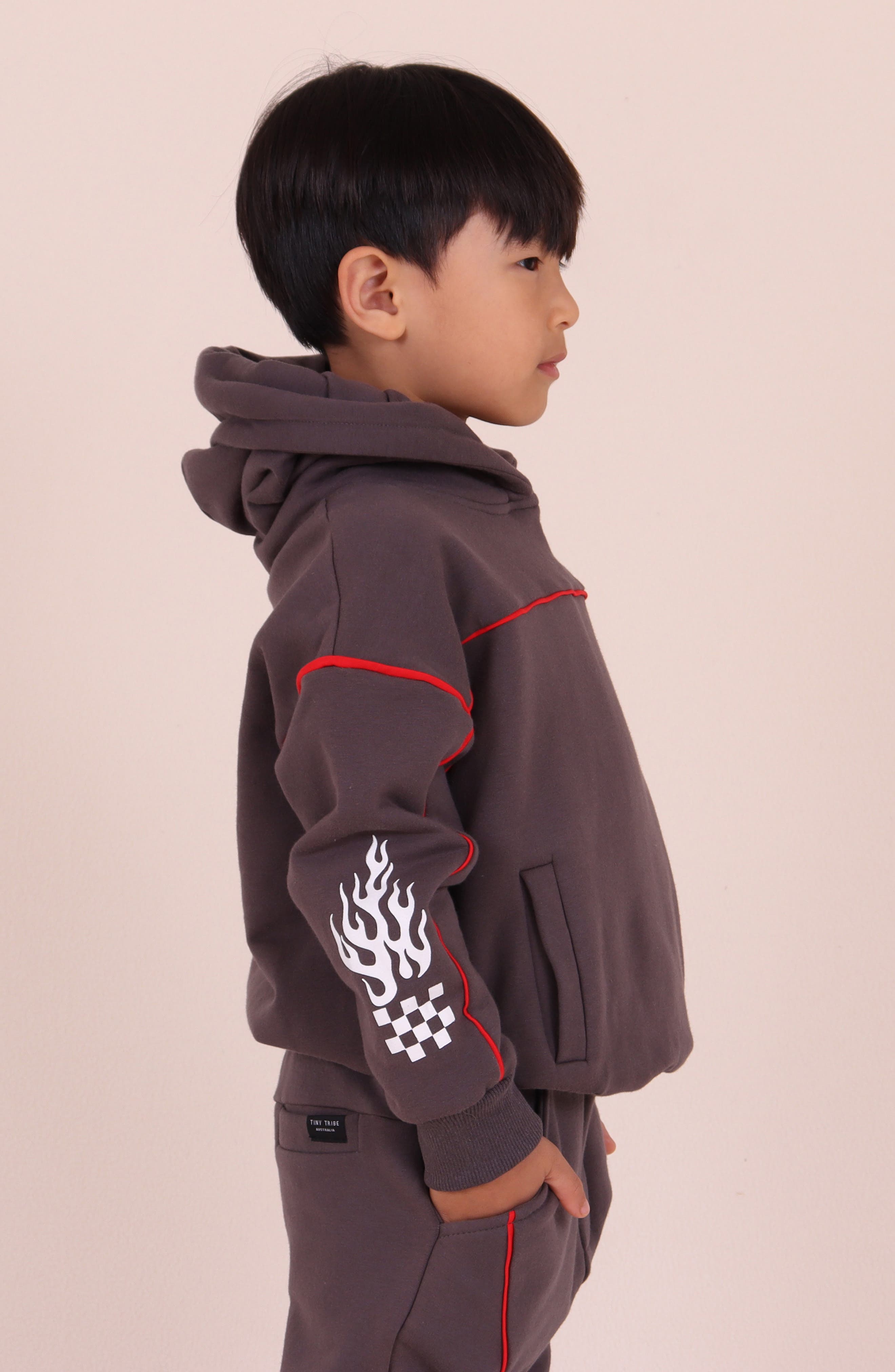 TINY TRIBE Kids' Piping Hot Hoodie | Nordstromrack