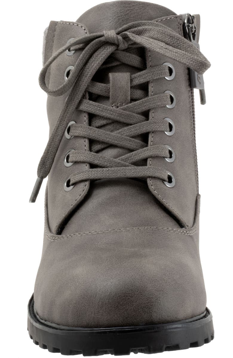 Trotters Bellamy Faux Fur Lined Bootie, Alternate, color, Dark Grey