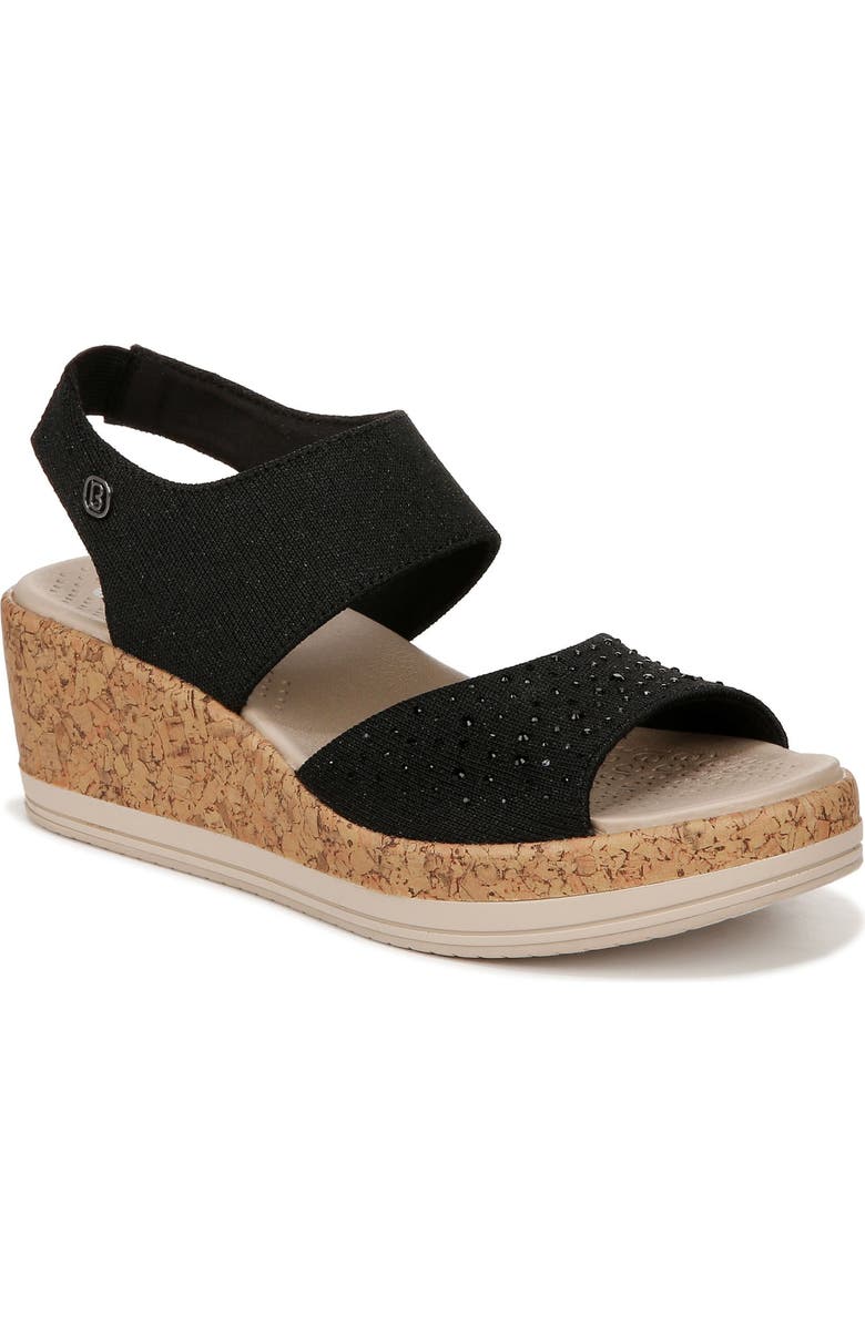 BZees Reveal Crystal Embellished Wedge Sandal, Main, color,