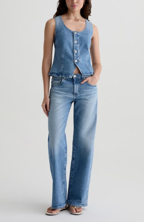 Shop Ag Adria Low Rise Bgy Wide Leg Jeans