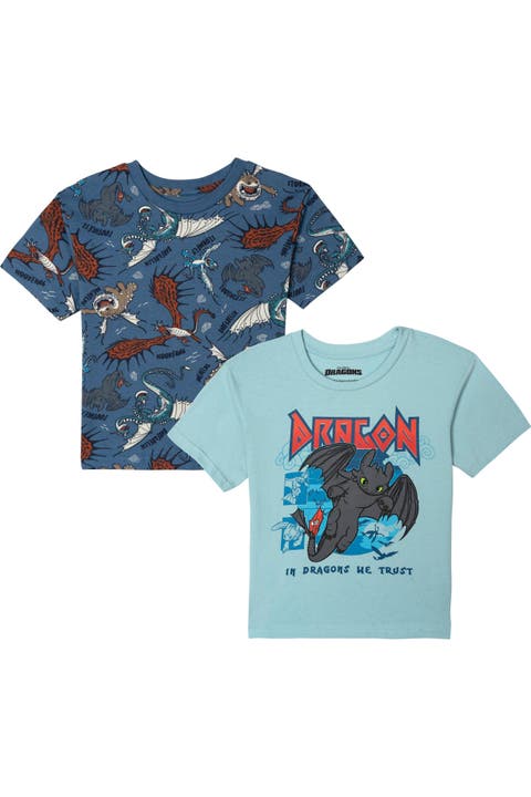 How To Train Your Dragon Toothless 2-pack Short Sleeve T-shirts (toddler, Little Kid & Big Kid)