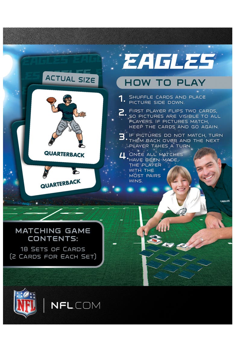 Philadelphia Eagles Matching Game, Alternate, color, Multicolor