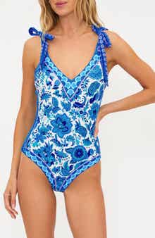 Beach Riot Akira Placement Print One-Piece Swimsuit