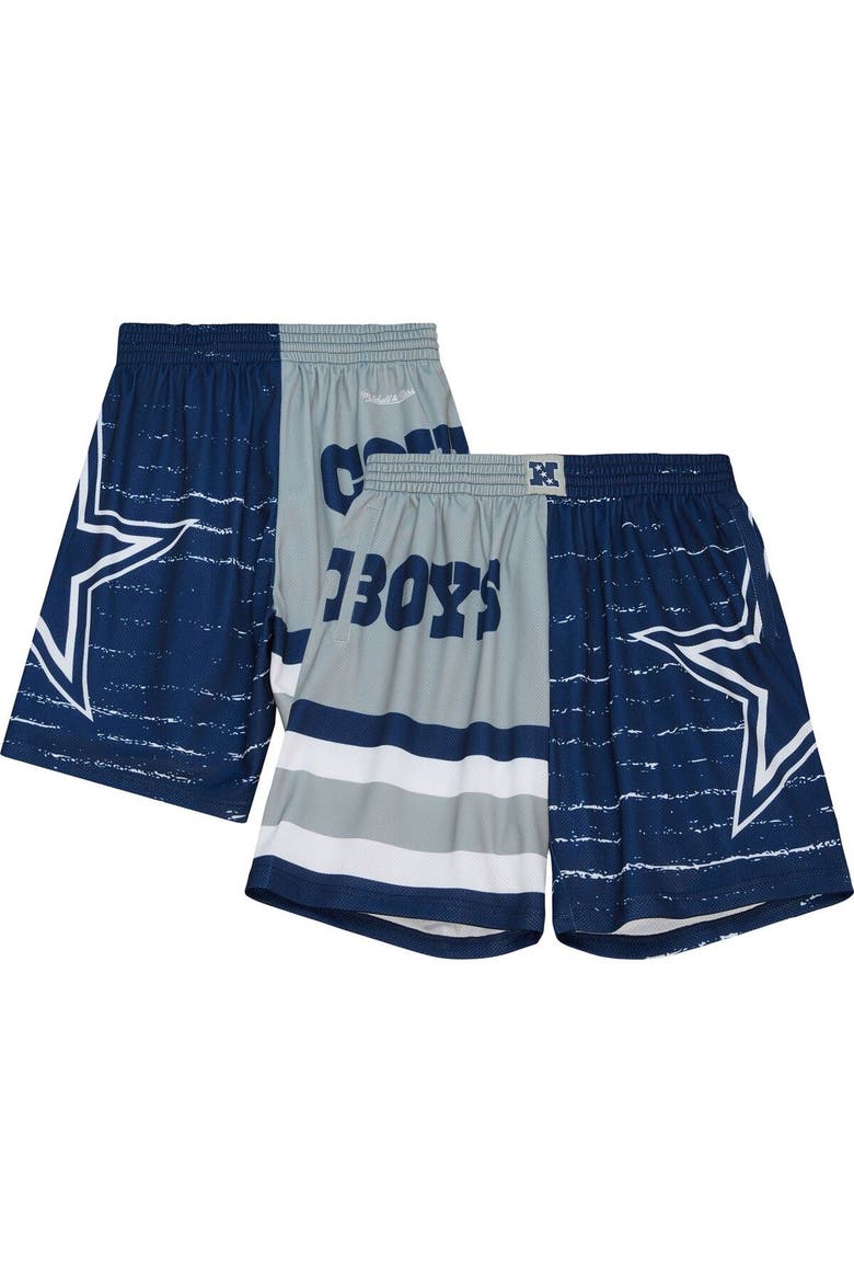 Men's Mitchell & Ness Gray Dallas Cowboys Jumbotron 3.0 Shorts, Main, color, Gray