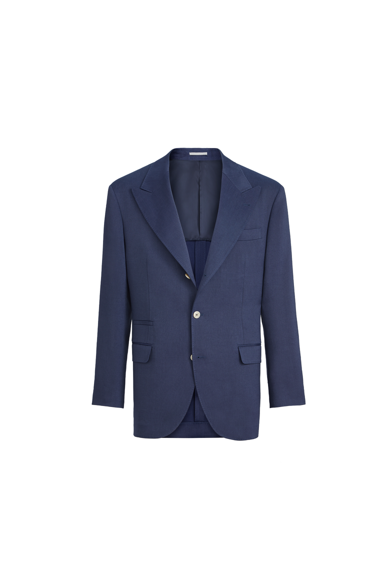 Blazer with peak lapel, Alternate, color, Denim