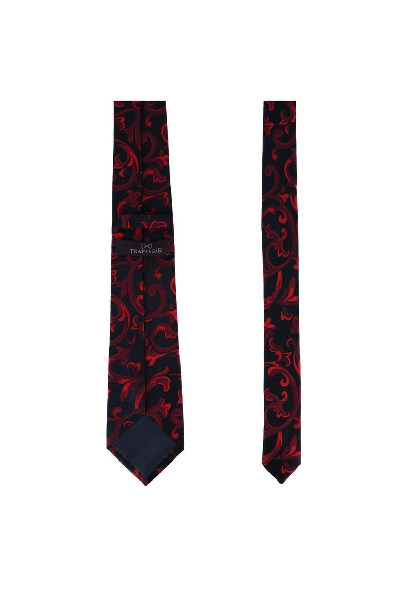 Big & Tall Christian the Romantic Brocade Silk Necktie, Alternate, color, Red