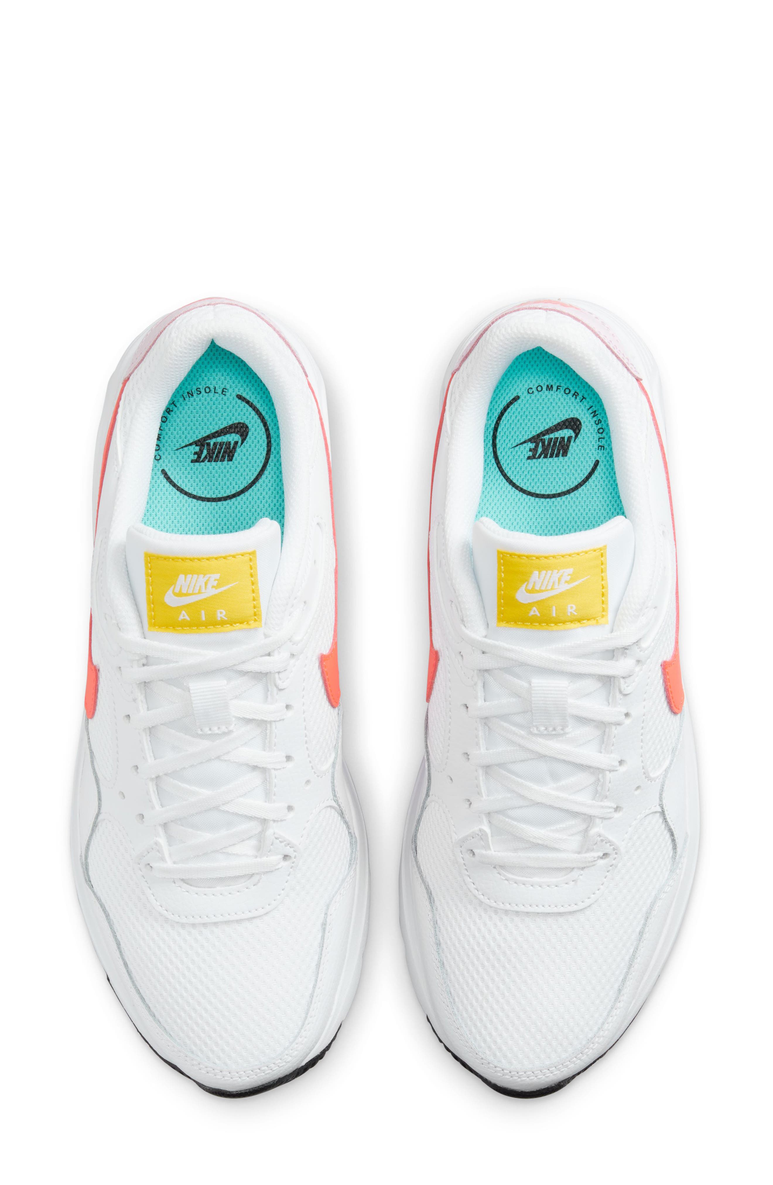 Nike Air Max SC Sneaker, Alternate, color, White/ Crimson/ Pink Foam