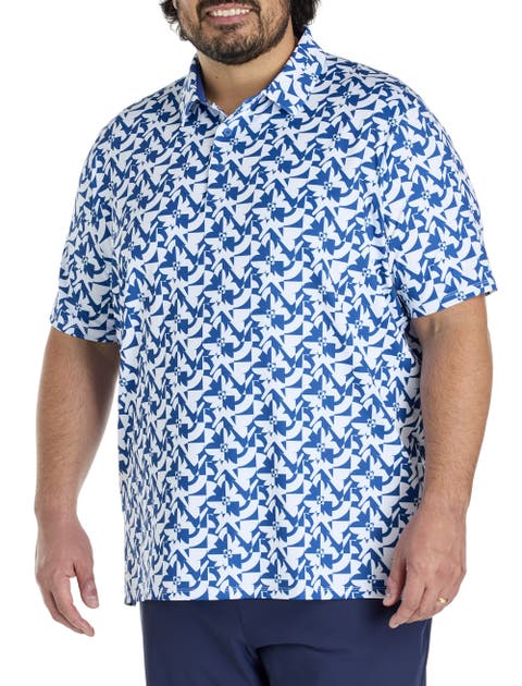 Big & Tall Layered Floral Polo Shirt