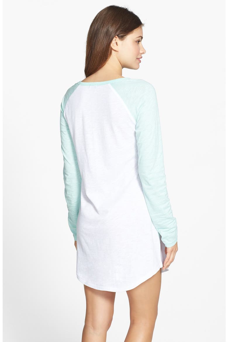'Party in the USA - Party Animal' Nightshirt, Alternate, color, WHITE/ GREEN PARTY ANIMAL