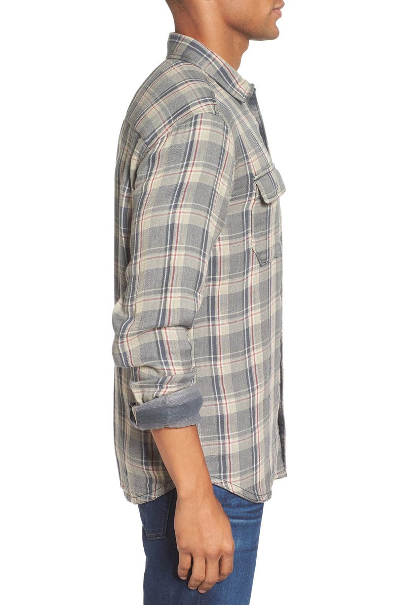 Jeremiah Melville Reversible Flannel Shirt, Alternate, color,