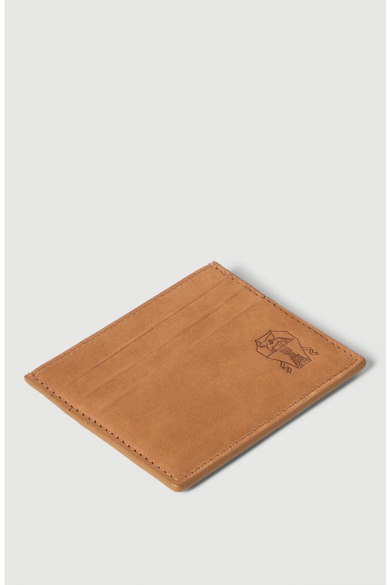 Nubuck card holder, Alternate, color, Cognac