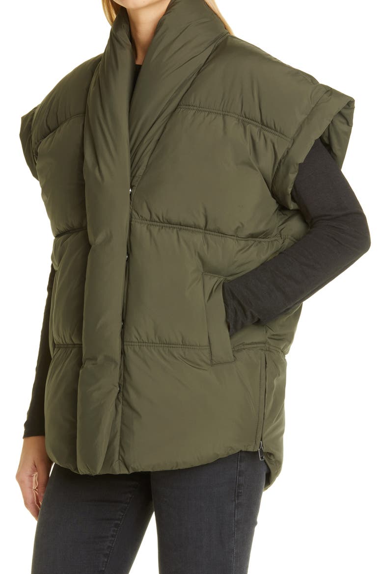 Sleeveless Recycled Polyester Puffer, Alternate, color, SURPLUS