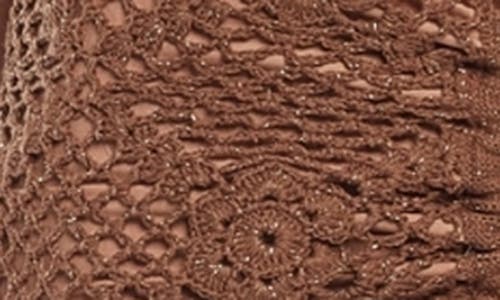 Capittana Claudia Metallic Cover-up Skirt In Brown