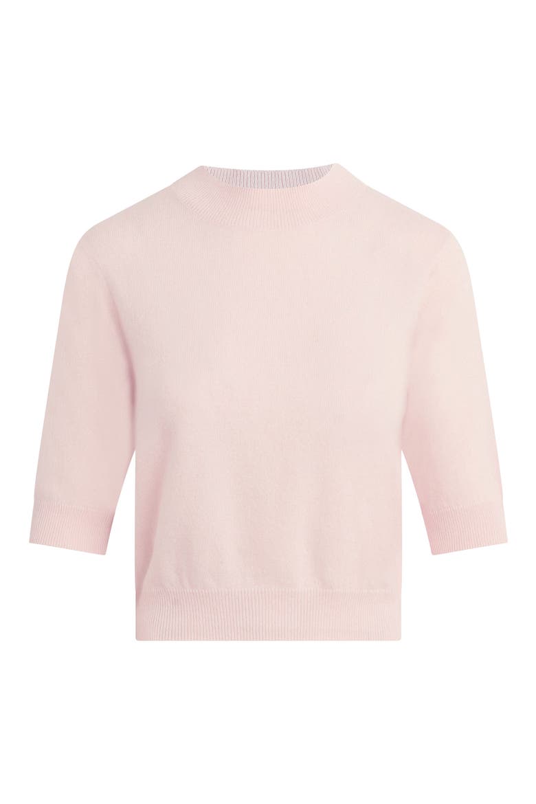 The Bonnie Mock Neck Cashmere Sweater, Alternate, color, BLUSH PINK