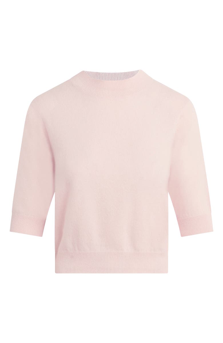 Favorite Daughter The Bonnie Mock Neck Cashmere Sweater, Alternate, color, Blush Pink