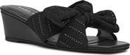 Anne Klein Dara Bow Wedge Slide Sandal