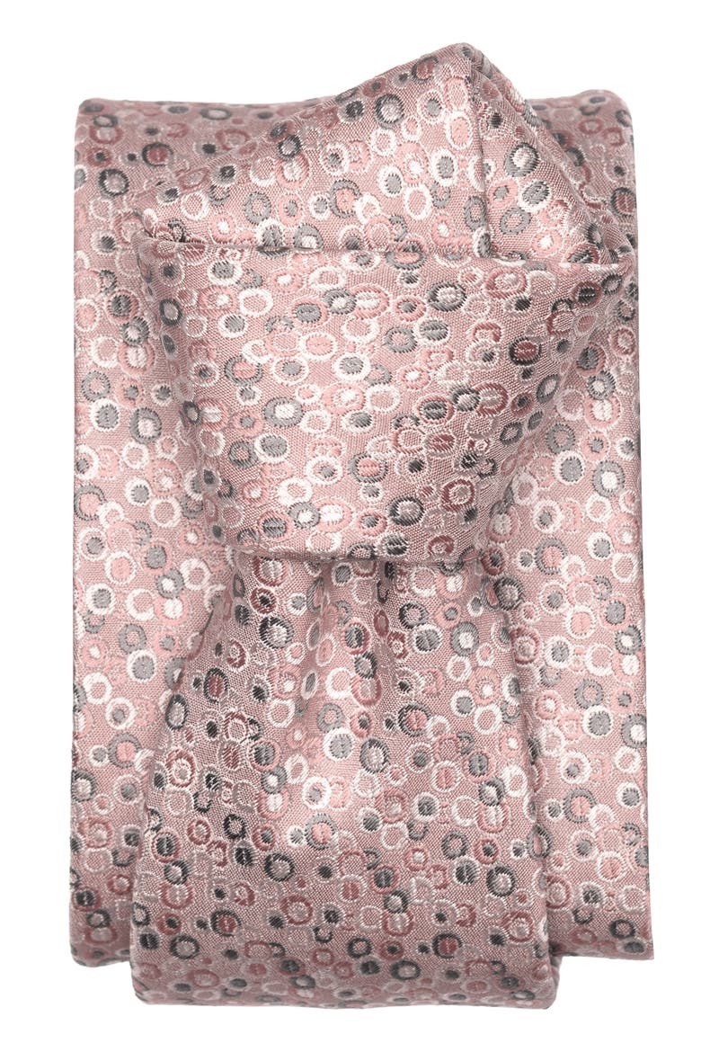 Spumante - Silk Jacquard Tie for Men, Alternate, color, Blush Pink