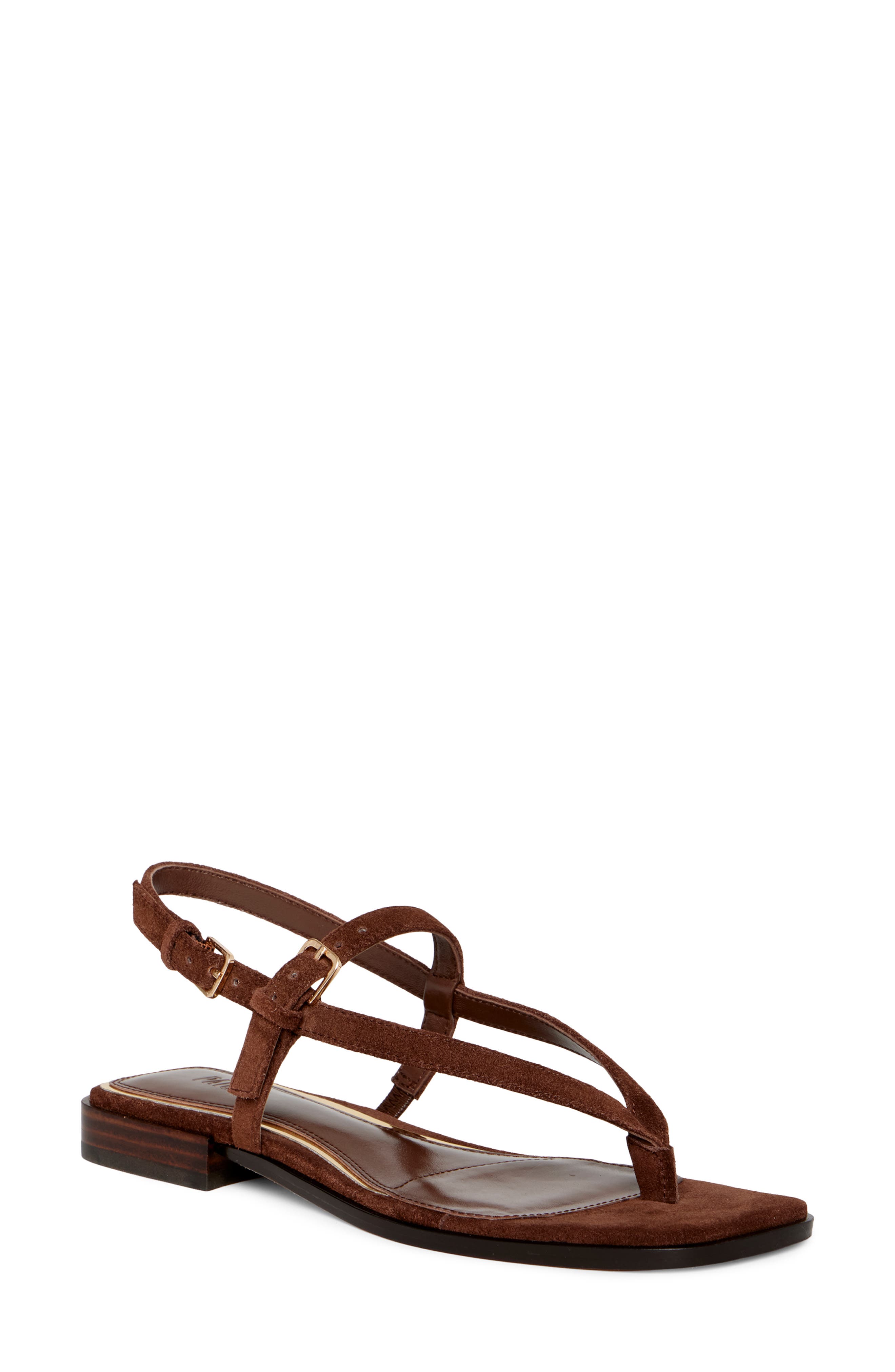 PAIGE Regan Sandal, Main, color, Mahogany