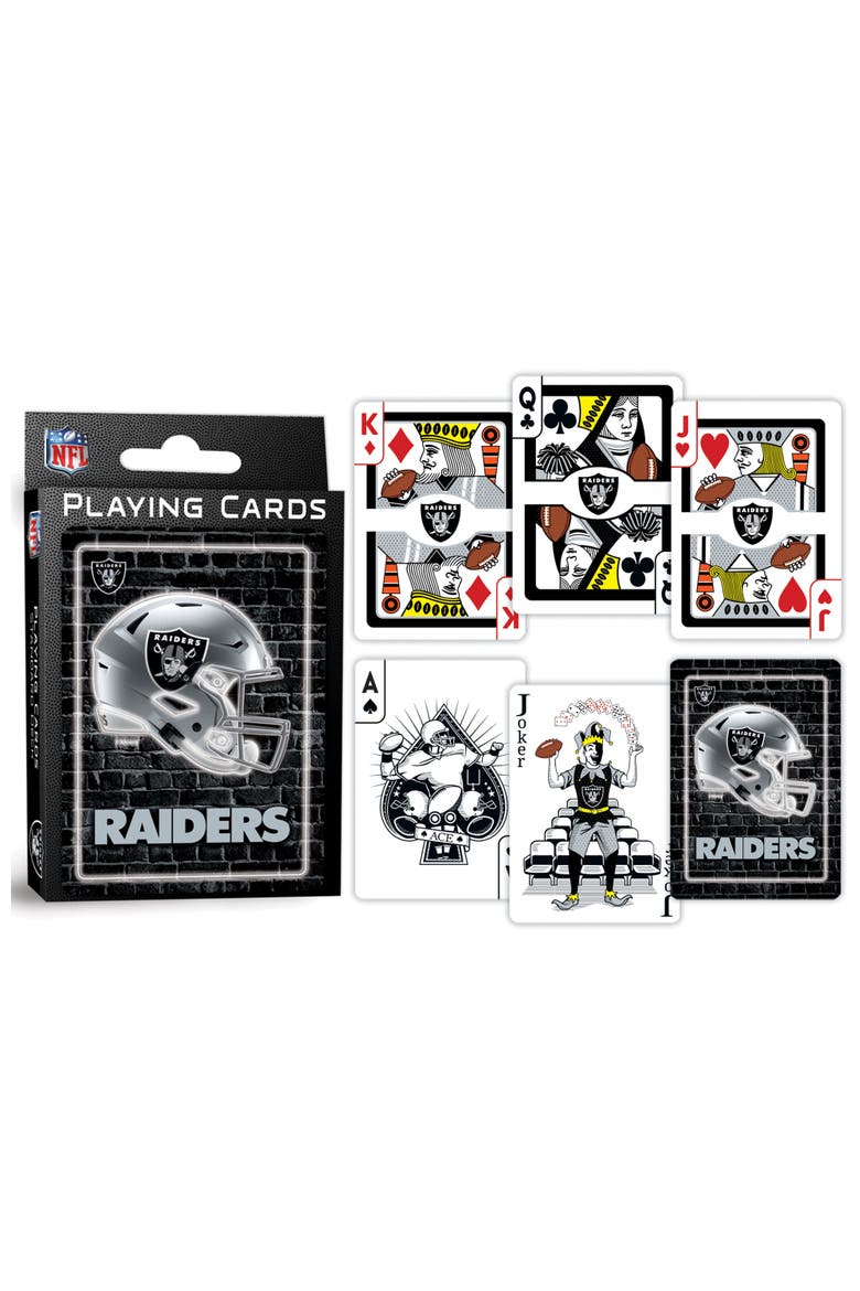 Las Vegas Raiders Neon Playing Cards, Alternate, color, Multicolor