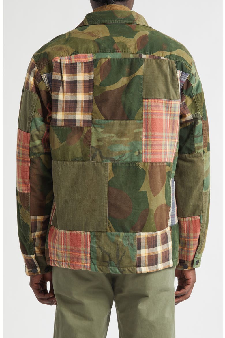 Padded Patchwork Overshirt (Limited Edition), Alternate, color, CAMO/ PLAID PATCHWORK