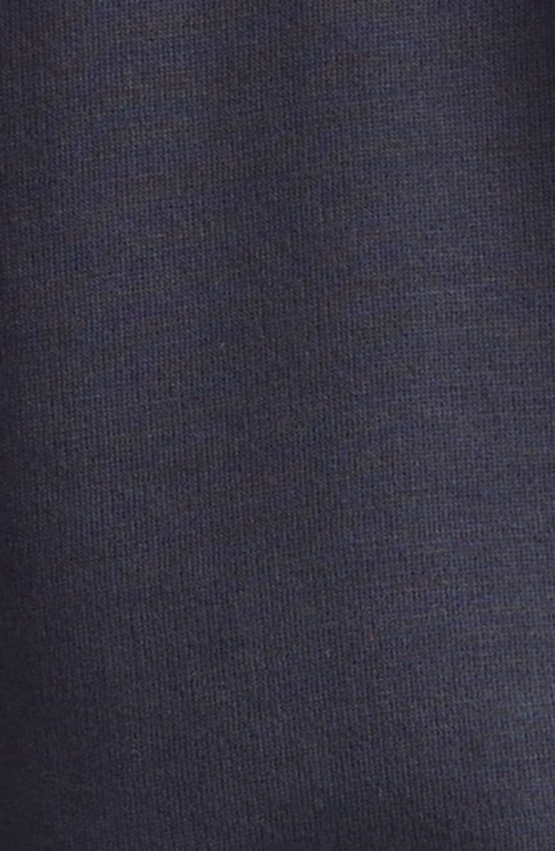 Moncler Mixed Media Zip Hoodie, Alternate, color, Blue
