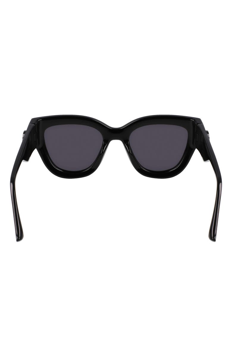 Longchamp 52mm Cat Eye Sunglasses, Alternate, color, Black
