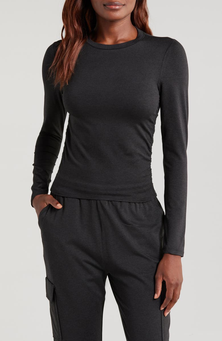 Vuori Halo Long Sleeve Ruched T-Shirt, Main, color,