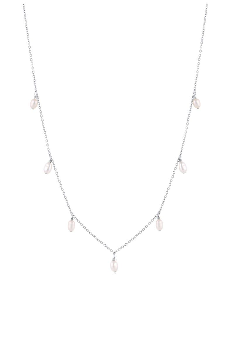 Set & Stones Meri Pearl Necklace, Main, color, Silver