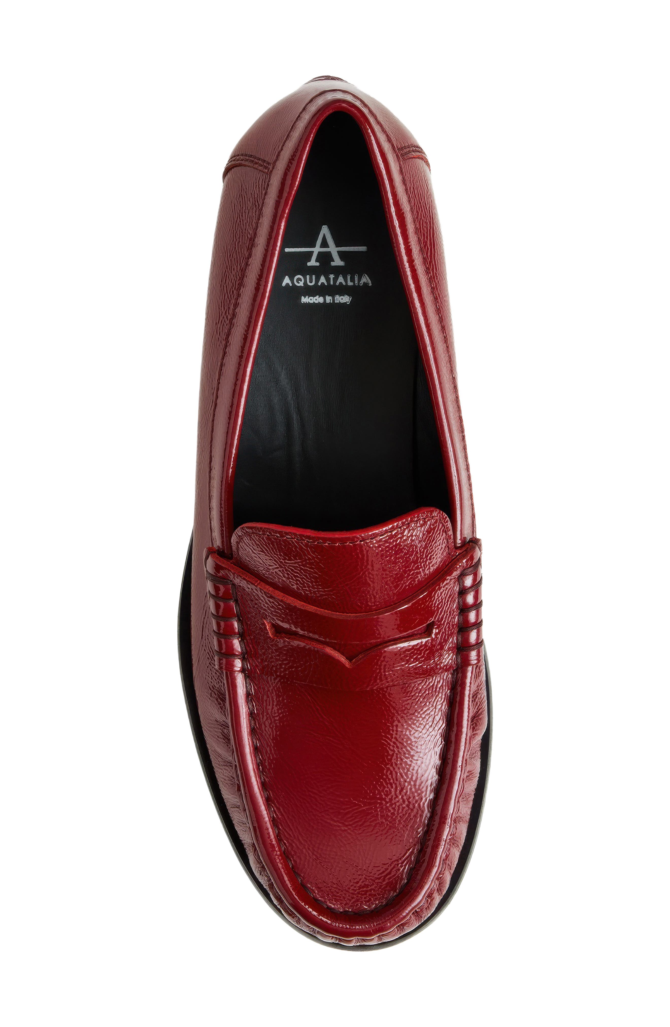 Tabitha Weatherproof Penny Loafer, Alternate, color, ROUGE NAPLAK