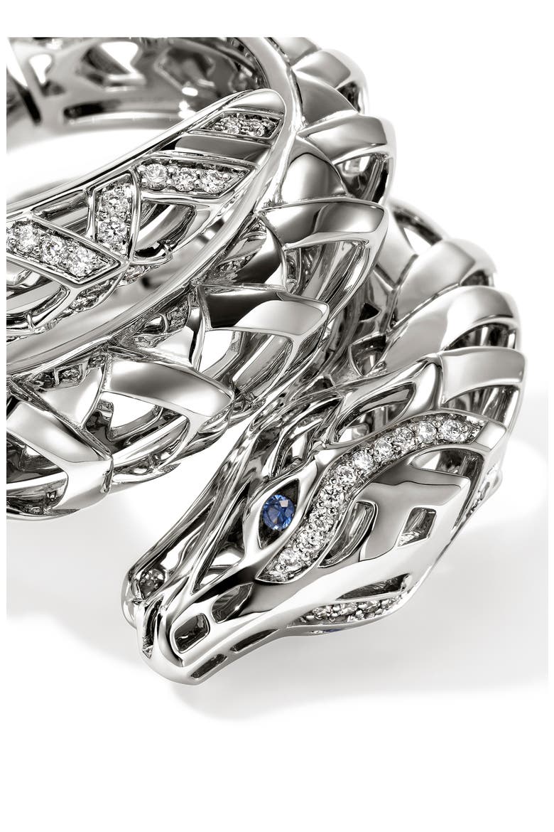 Naga Coil Ring, Alternate, color, SILVER