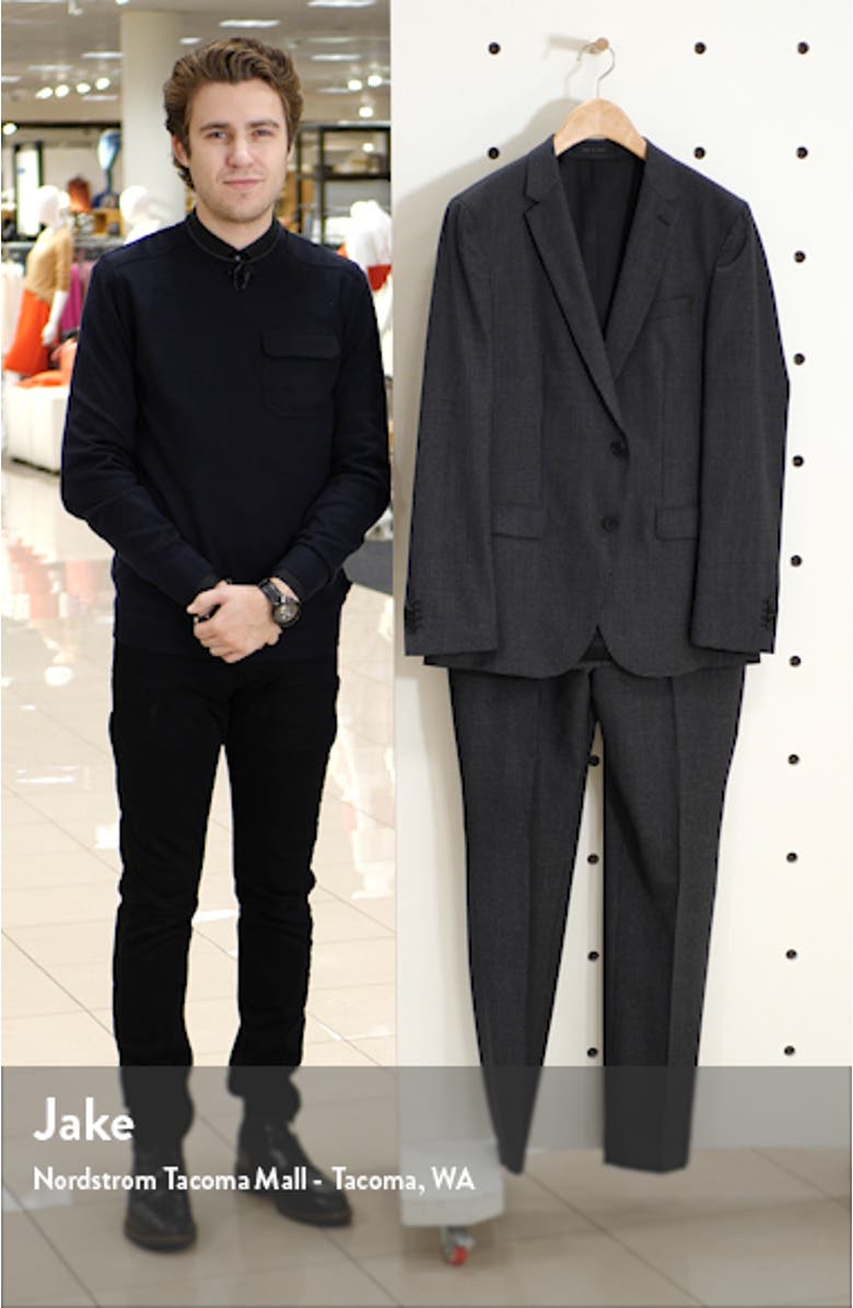 Novan/Ben Trim Fit Houndstooth Wool Suit, sales video thumbnail