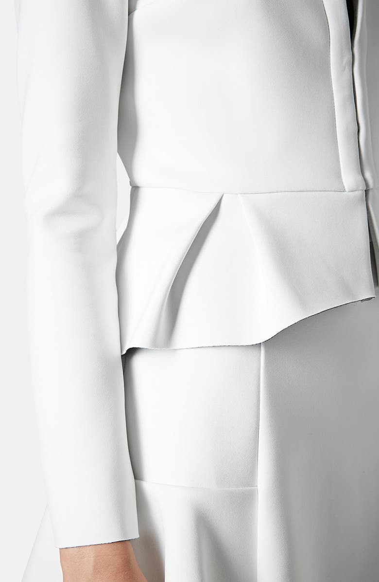 Topshop Bonded Peplum Jacket, Alternate, color, 