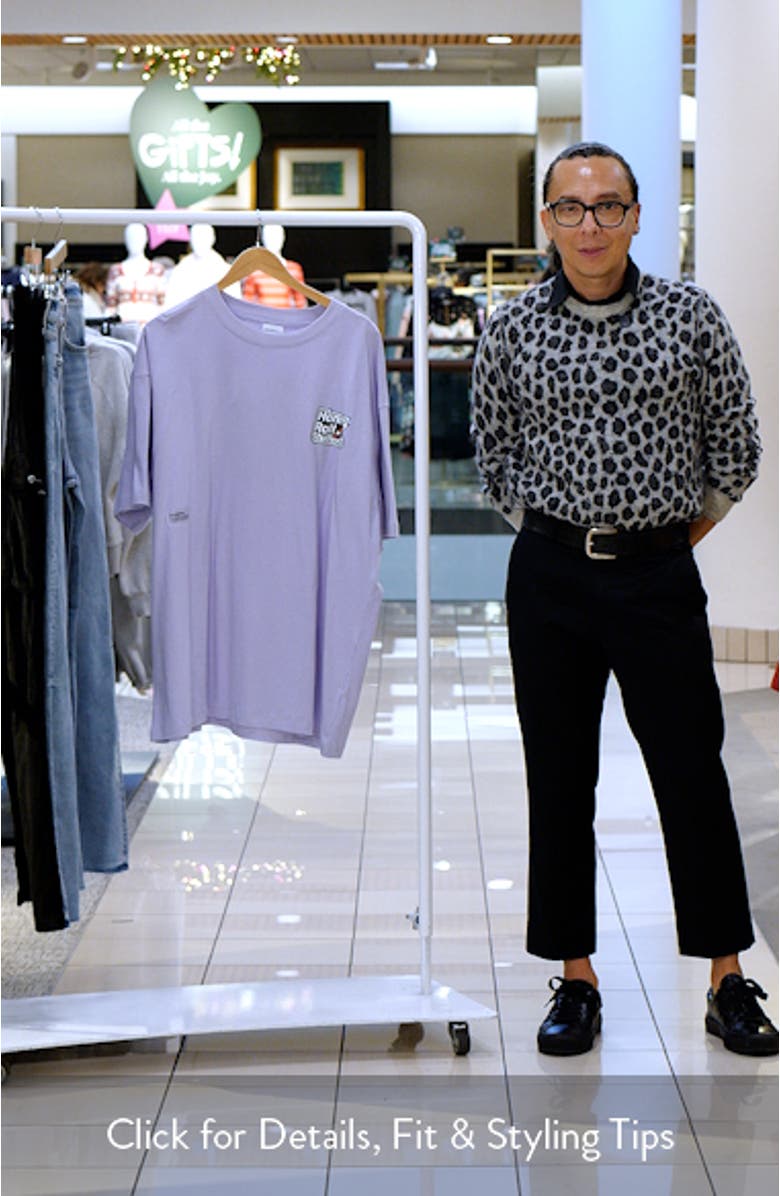 Honor Roll Students Oversize Cotton Graphic T-Shirt, sales video thumbnail