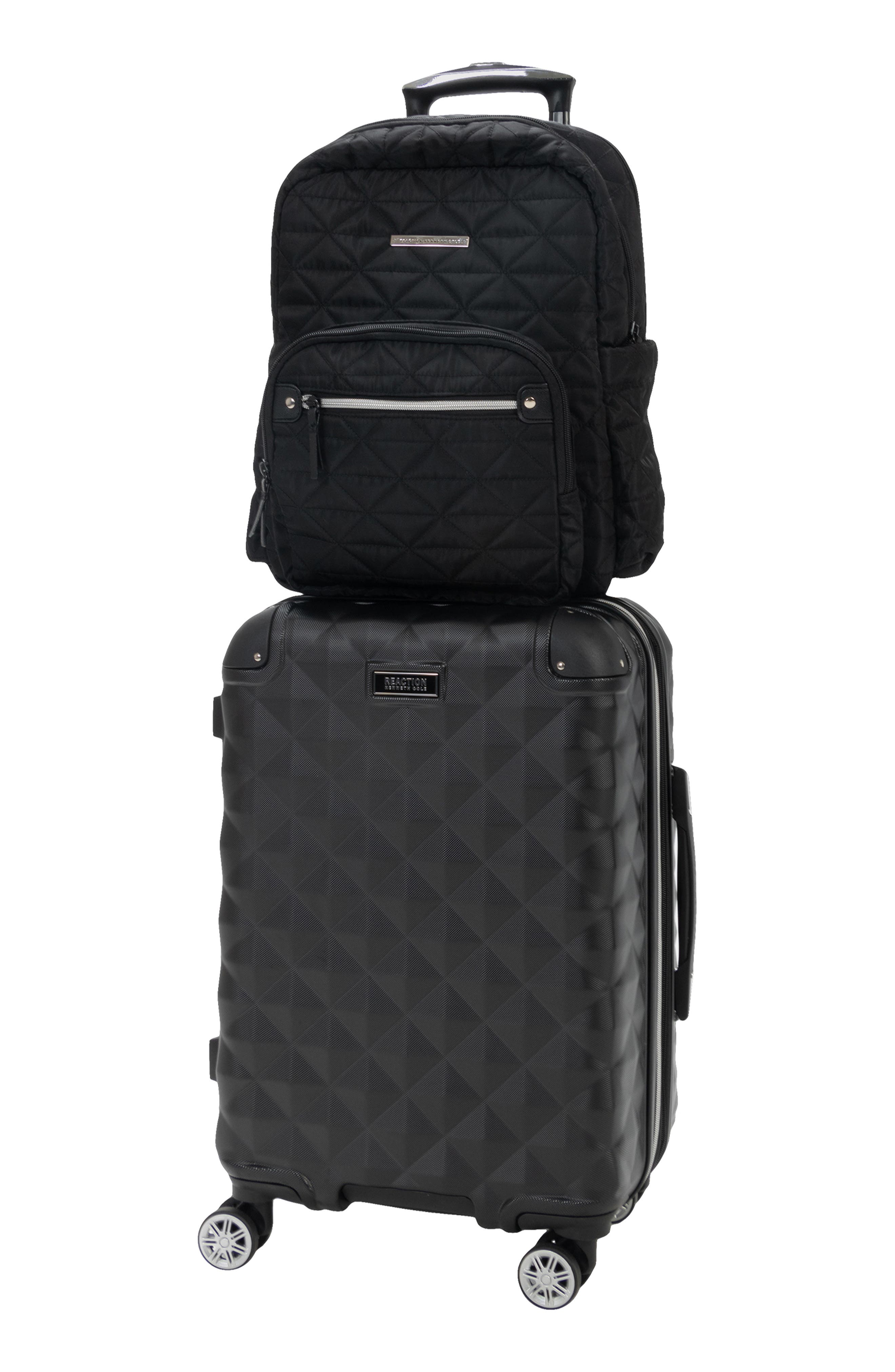 Kenneth Cole Reaction Diamond Tower Carry-On and Emma Laptop Backpack Bundle Set