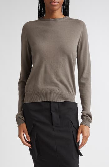 【送料&関税込】Rick Owens Virgin Wool Crew-neck Sweater Rick Owens Biker Level Virgin Wool Crewneck Sweater | Nordstrom