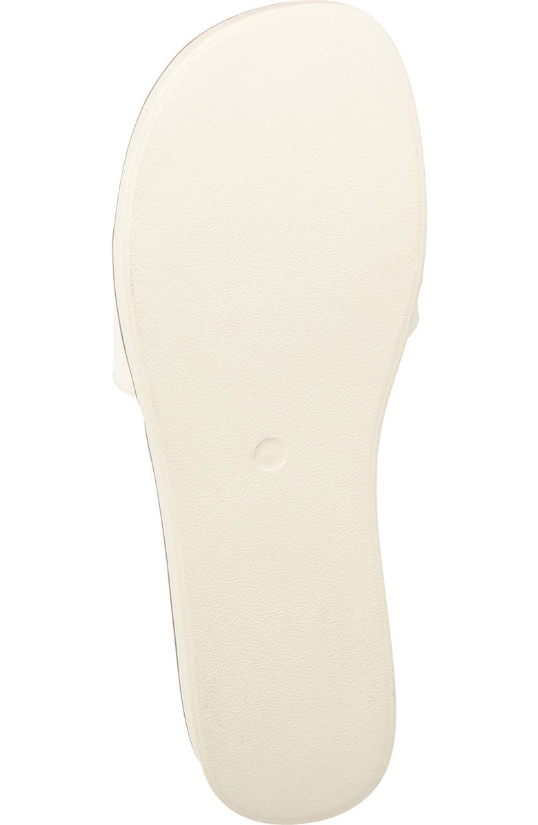 NEW YORK AND COMPANY Carlyn Platform Wedge Slide Sandal, Alternate, color, White