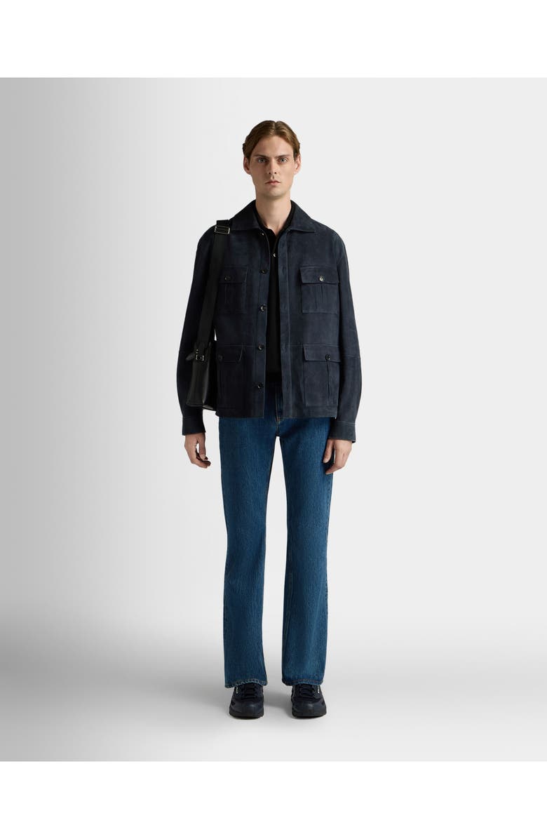 Bally Saharan Jacket, Alternate, color, Blue