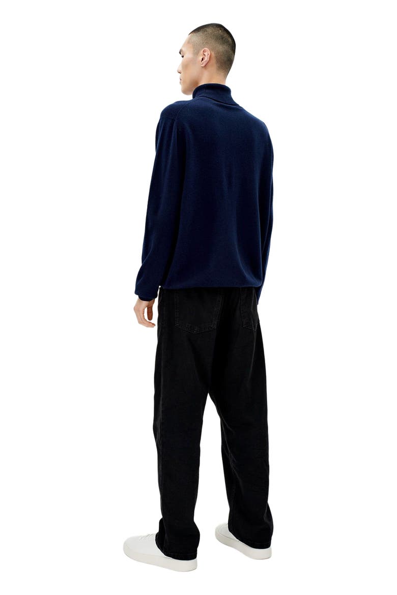 Essential Turtleneck Cashmere Sweater, Alternate, color, navy