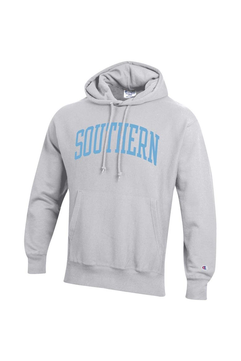 Men's Champion Gray Southern University Jaguars Tall Arch Pullover Hoodie, Alternate, color, Gray