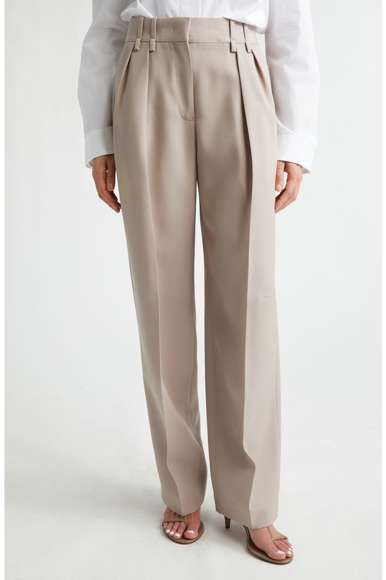 Relaxed Pleated Utility Pants, Main, color, MAUVE