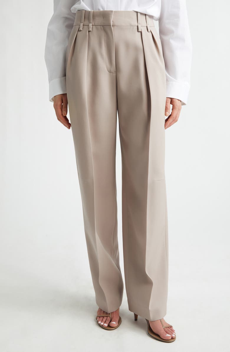 Jil Sander Relaxed Pleated Utility Pants, Main, color, Mauve