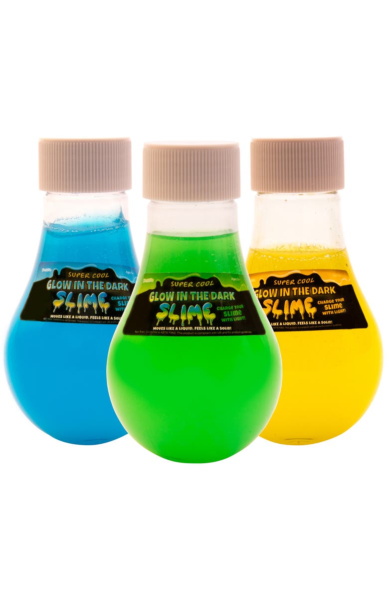 Super Cool Compounds Glow In The Dark Pack, 3 Nontoxic, 5 oz Bottles, Main, color, Multicolored