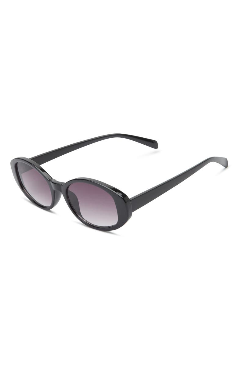 BP. Gradient Oval Sunglasses, Alternate, color, Black