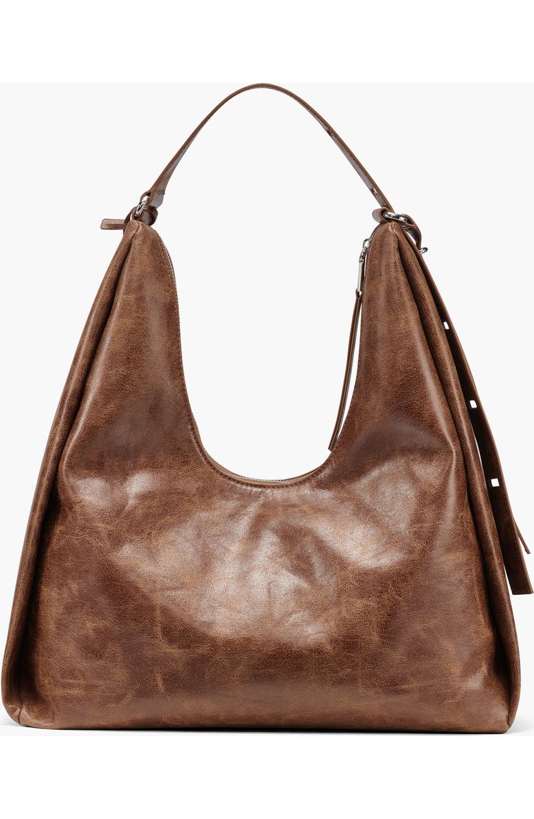 DKNY Elicia Large Hobo, Alternate, color, Walnut