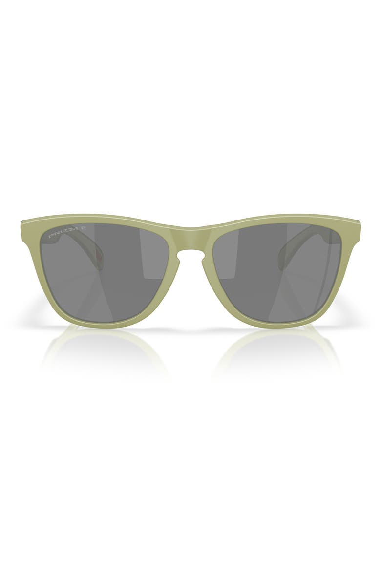 55mm Polarized Square Sunglasses, Main, color, MATTE FERN / PRIZM BLACK POLAR