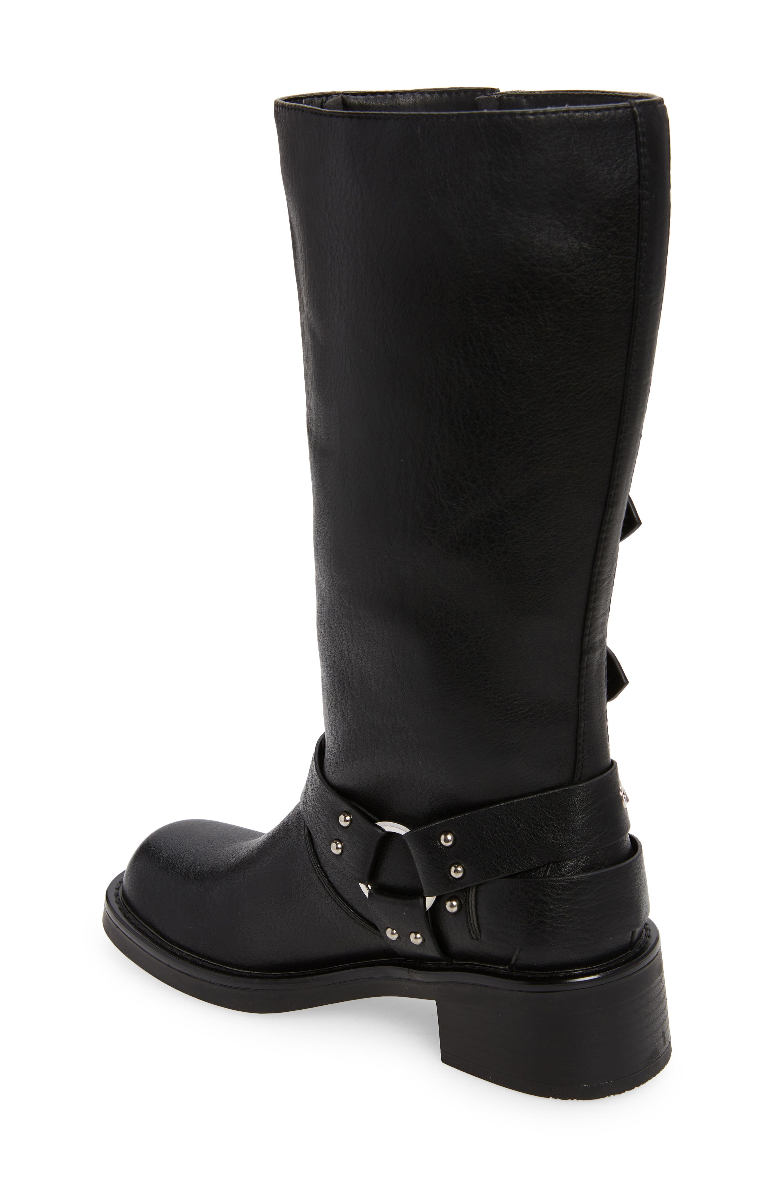 AZALEA WANG Buckled Up Moto Boot, Alternate, color, 