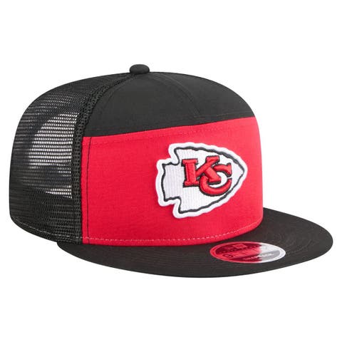 Men's New Era Red/Black Kansas City Chiefs Outdoor Split Panel 9FIFTY Snapback Hat